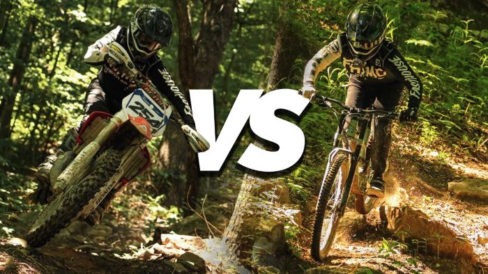 Mountain Biking vs Dirt Biking